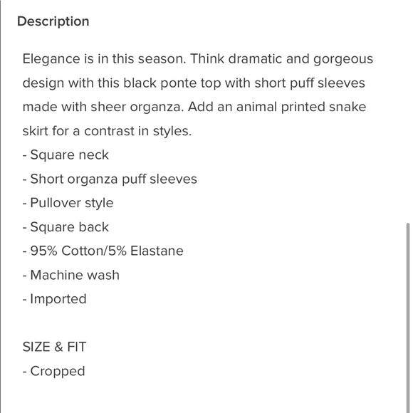 Topshop Crop Blouse - Picture 4 of 4